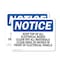 Signmission Keep Top Of All Electrical Boxes Clear Of, 5 in W x Rectangle, Vinyl Decal OS-2PACK-NS-D-35-L-13879 - alternate 1